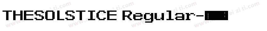 THESOLSTICE Regular字体转换